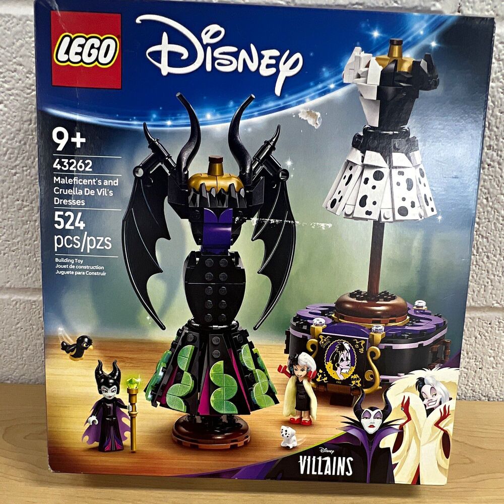 LEGO Disney Villains 43262 Maleficent & Cruella De Vil Dresses 524 pcs
